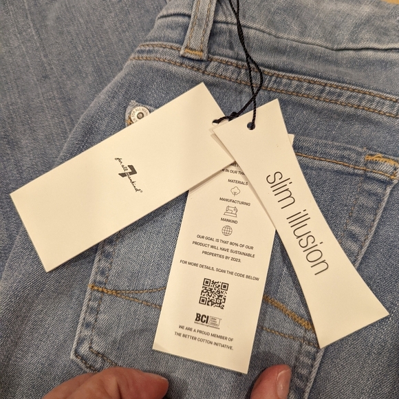 7 for All Mankind slim straight jeans - Picture 9 of 11